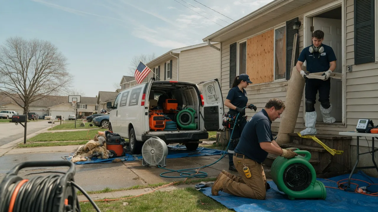 Water Damage Restoration in New London, IA near me